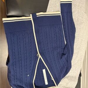 lululemon athletica Navy Blue Cardigan